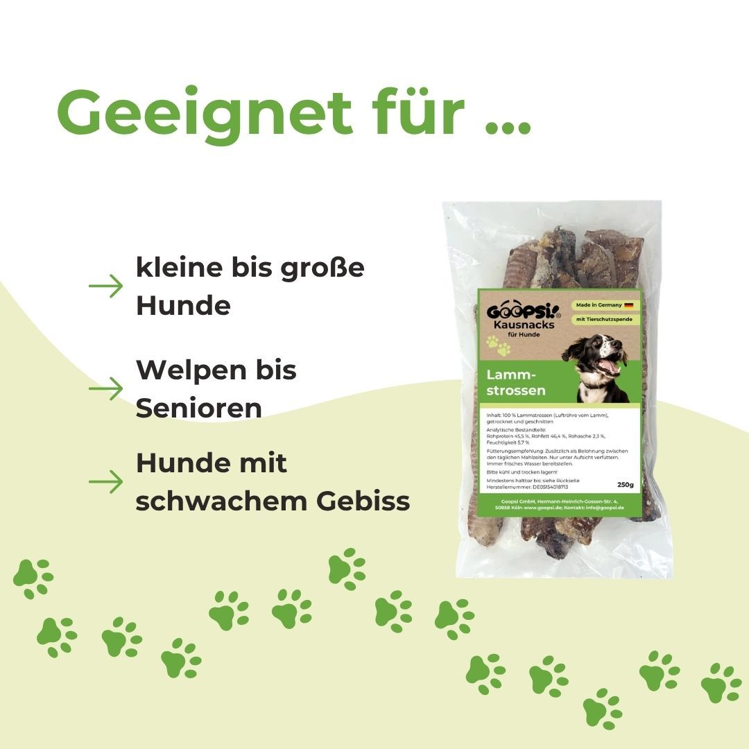 Gekochte Hühnerhälse für Hunde, 500g Packung.