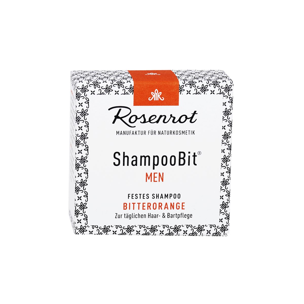 Rosenrot Naturkosmetik - ShampooBit® - festes Shampoo MEN Bitterorange