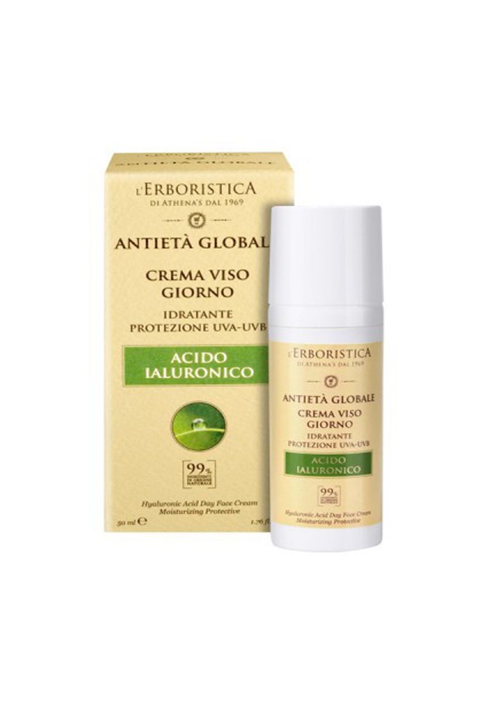 Gesichtscreme mit Hyaluronsäure UVA & UVB Schutz 50 ml