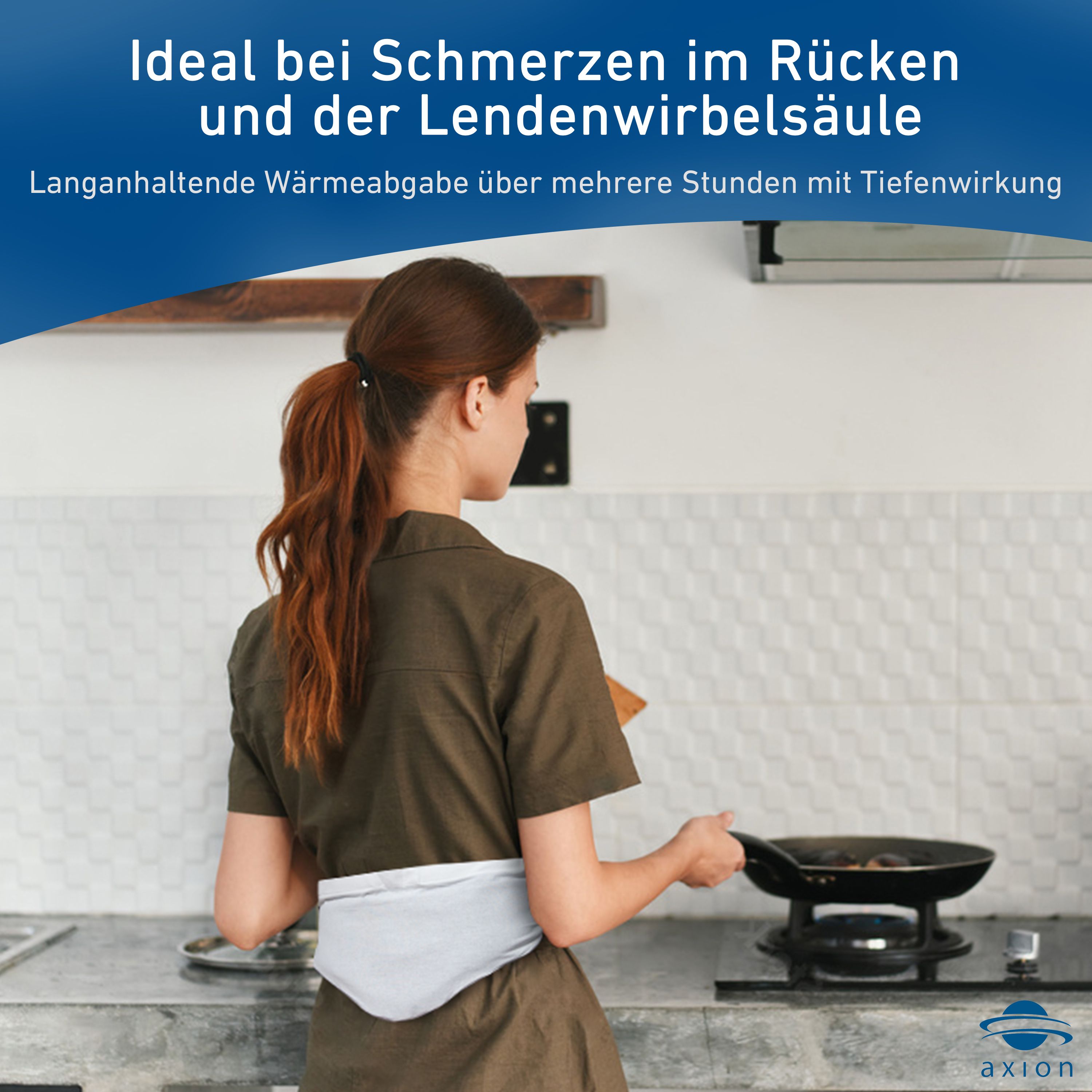 axion® Moorkissen  + Baumwollhülle für die Lendenwirbel mit Naturmoor-Füllung - Wärmekissen