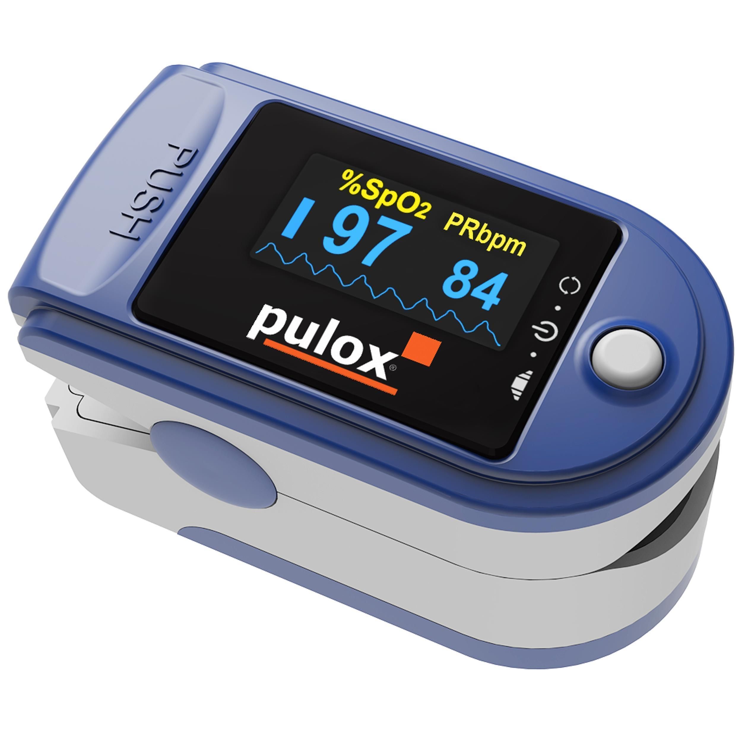 pulox - PO-200 Set - Finger-Pulsoximeter - Blau 1 St - Shop Apotheke