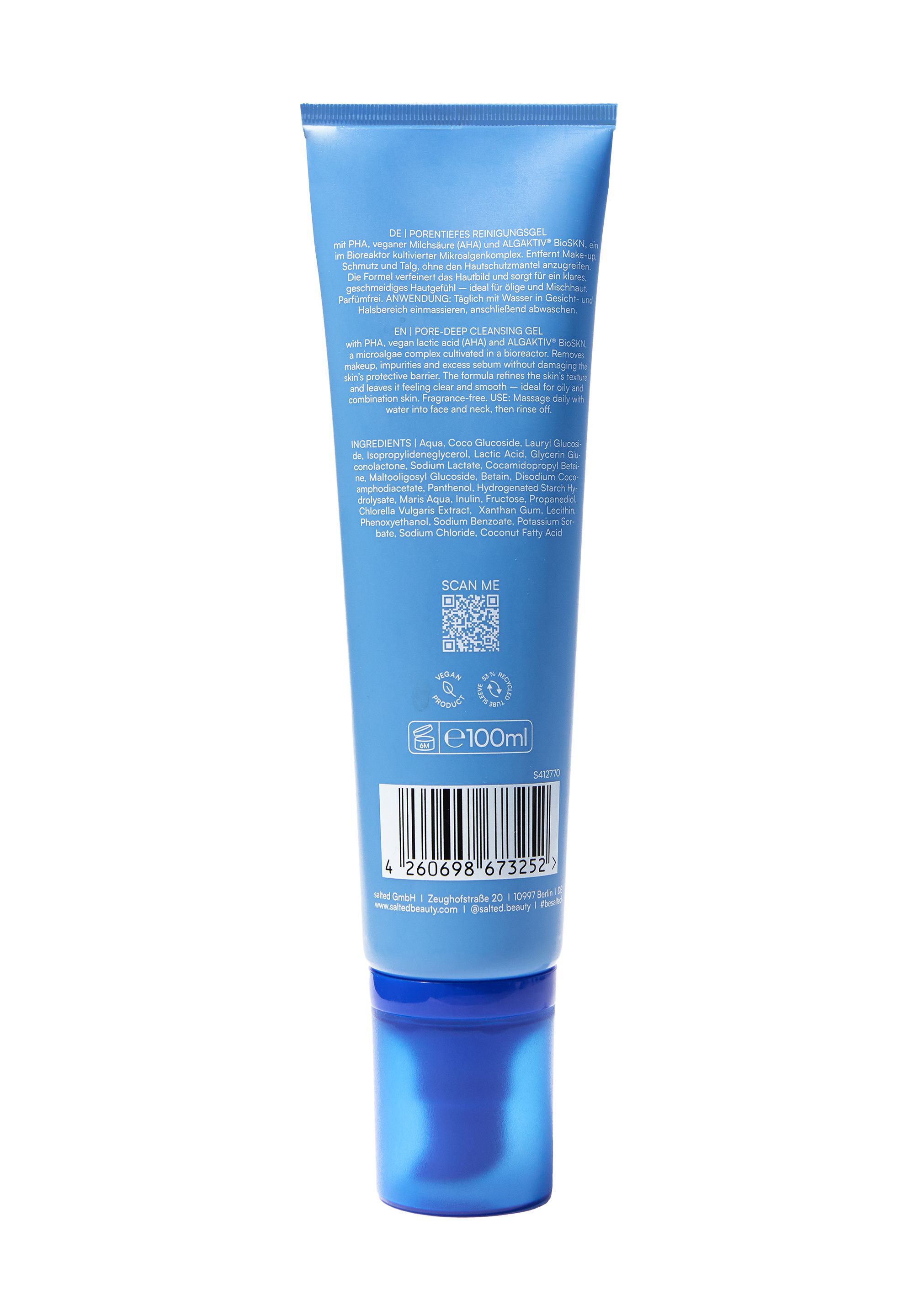 salted Klärendes Reinigungsgel Soaked Solution ohne Duft Frangrance-Free