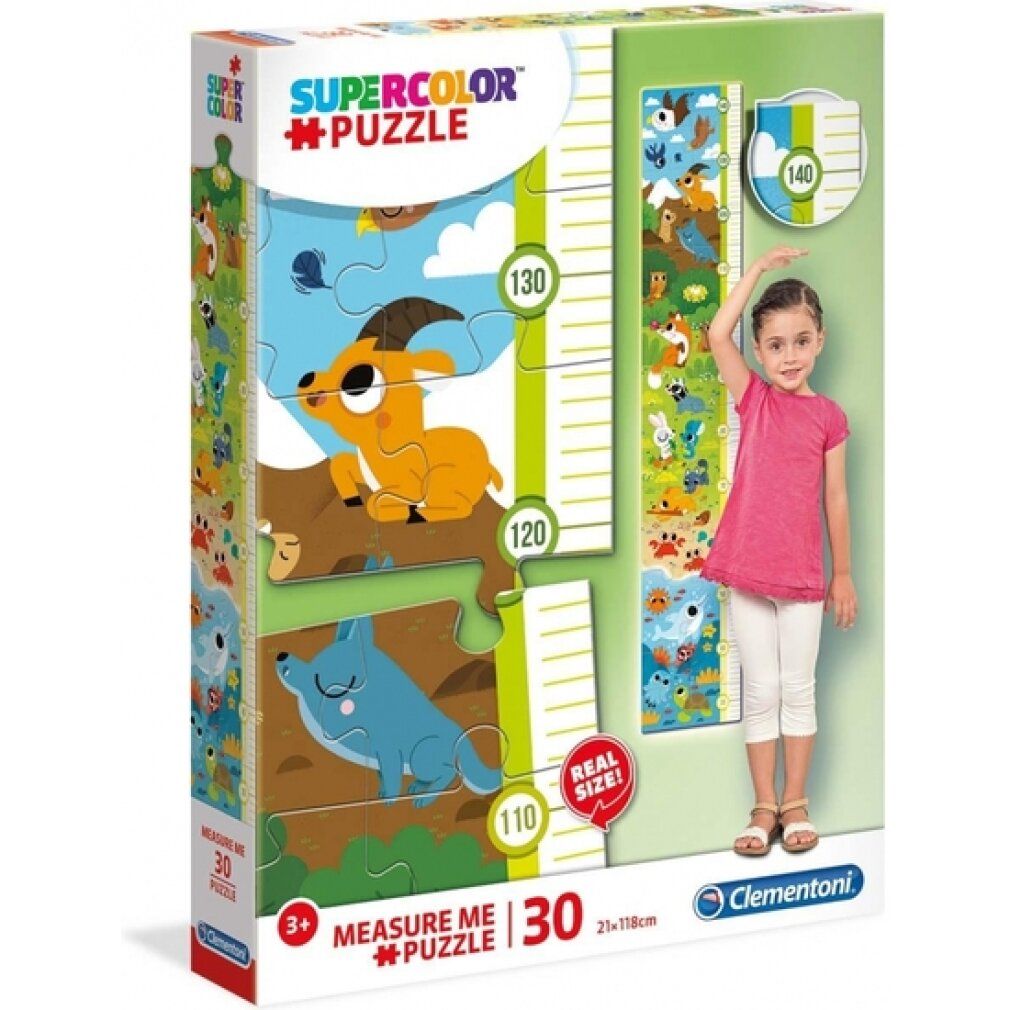 clementoni Puzzle Meterware Tiere 30 Teile