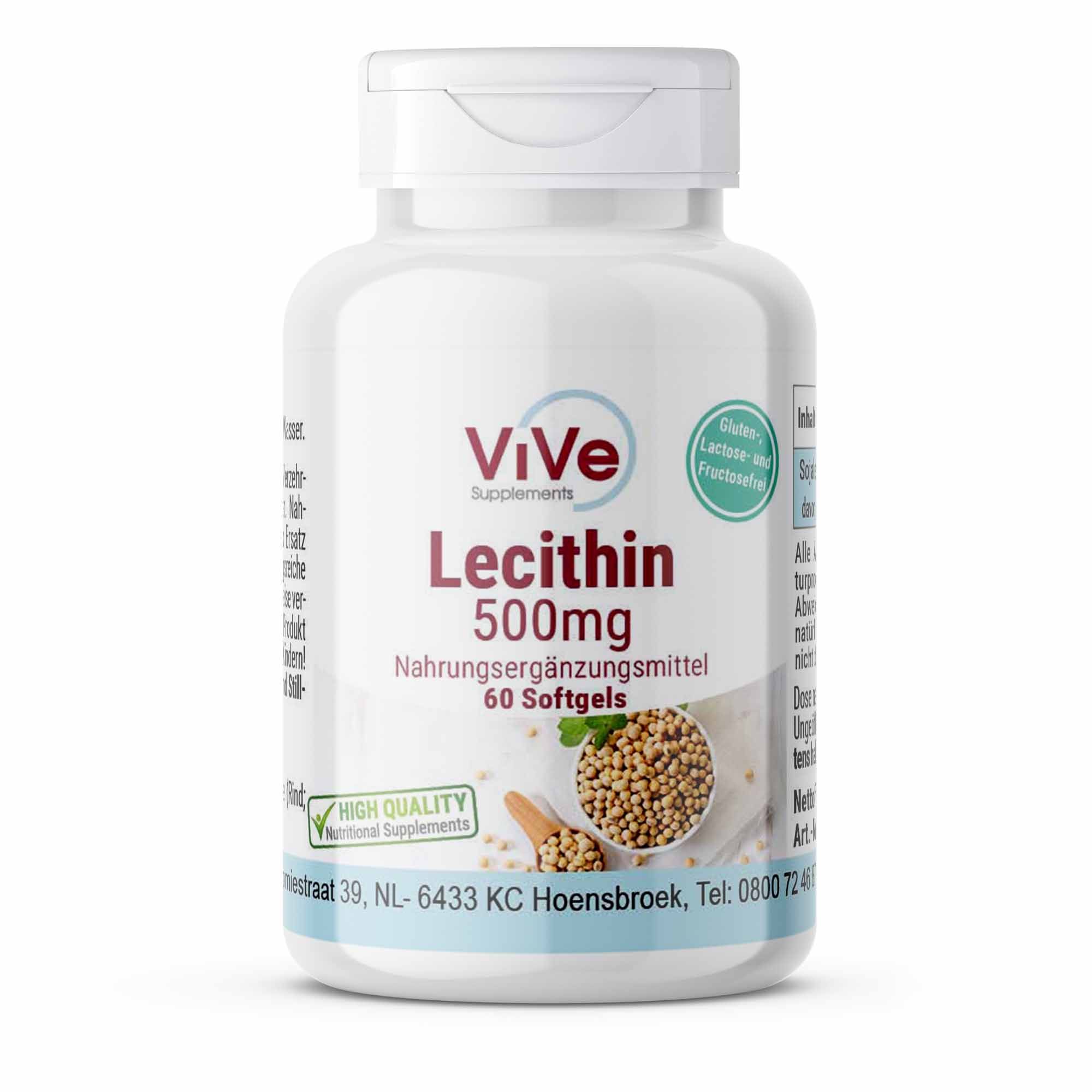 Vive Supplements | Lecithin 1000mg - Schluckfreundlich 60 St