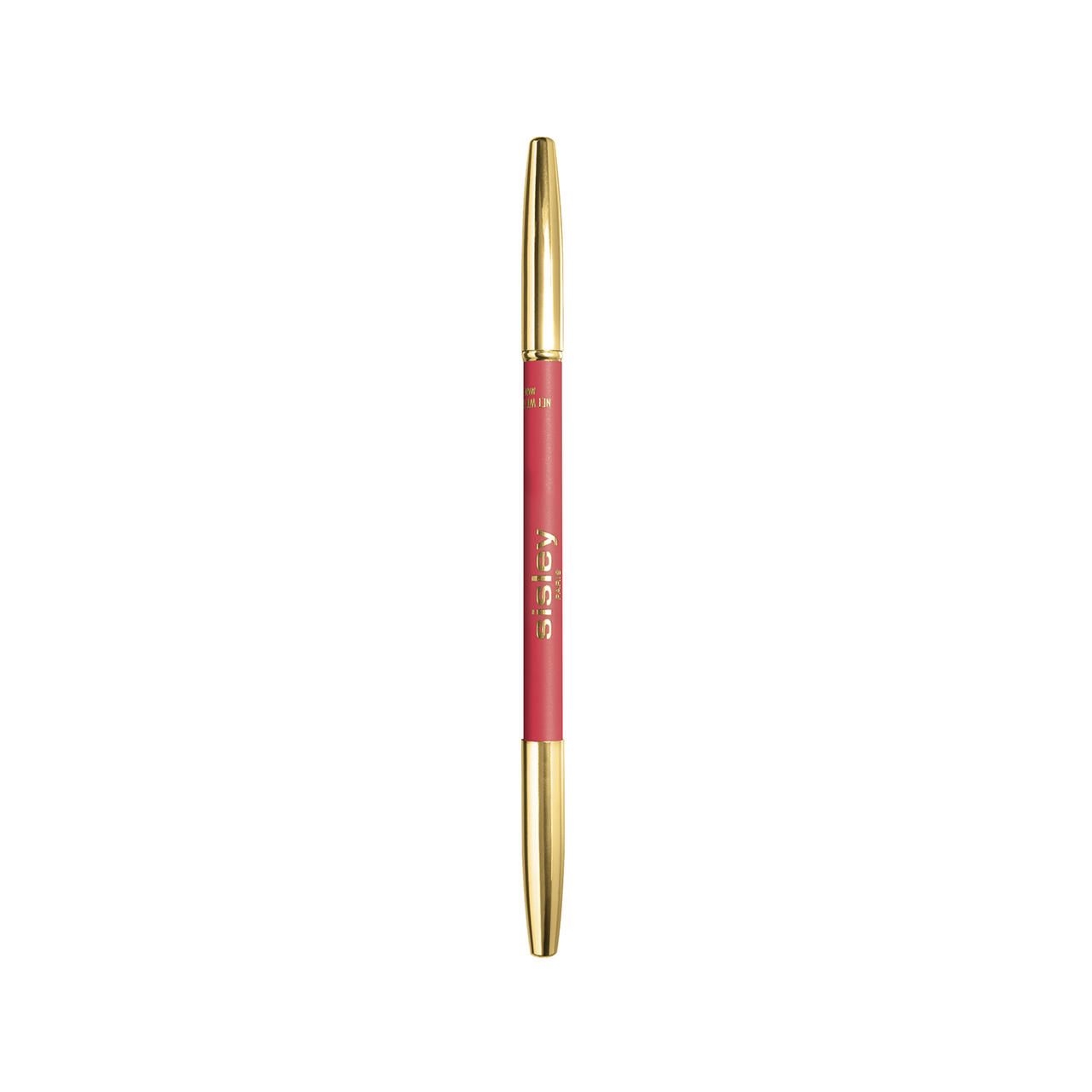 Doppelendige Lippenkonturenstift. Roter Stift mit goldenen Enden. Marke Sisley.