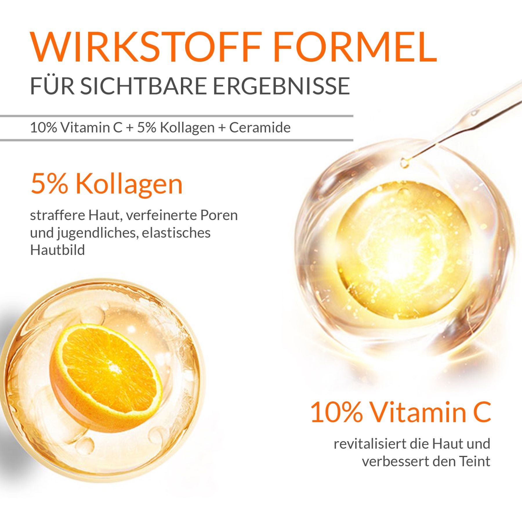 DR. RASHEL Vitamin C Serum Brightening Anti-Aging mit  Hyaluronsäure