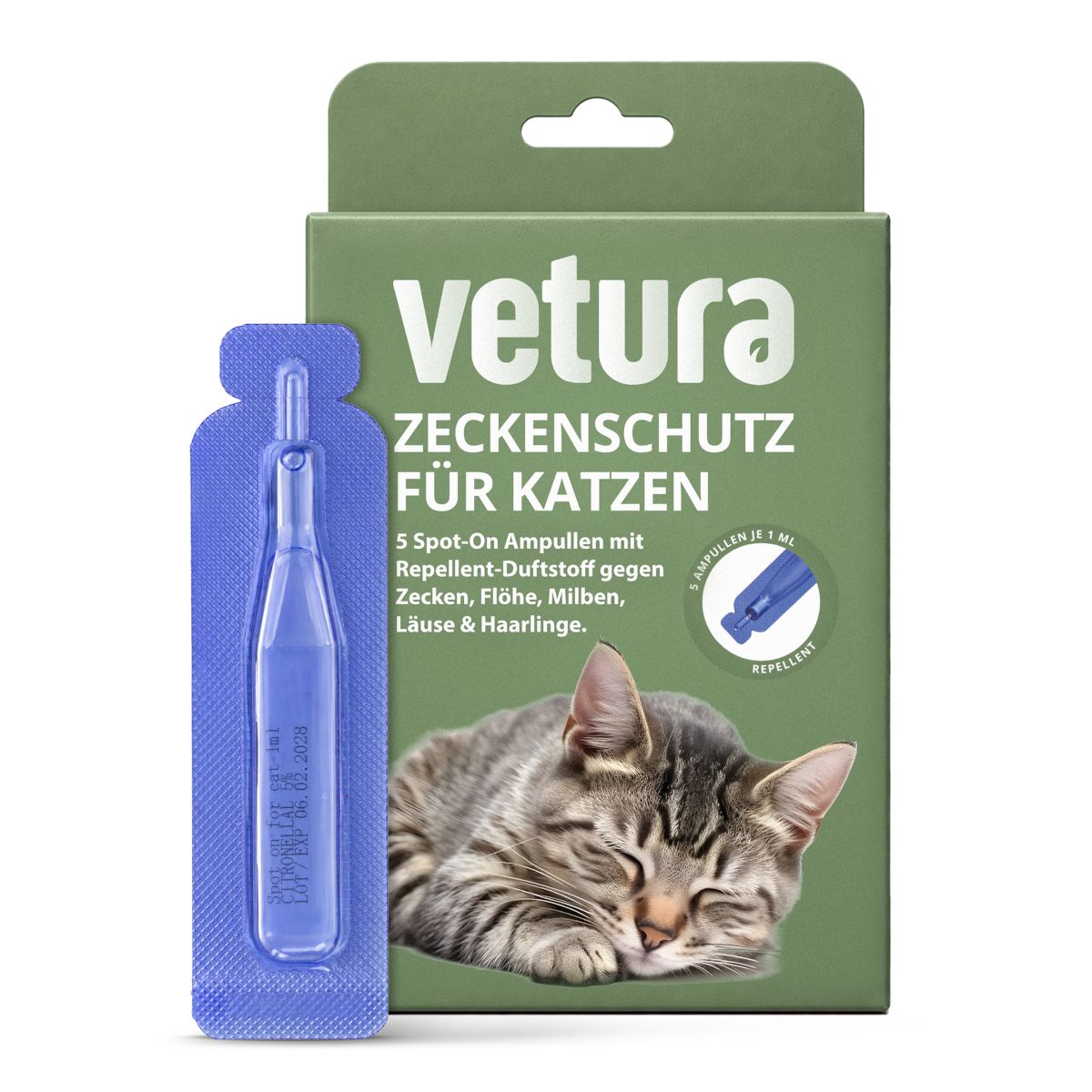 Vetura Zeckenschutz für Katzen