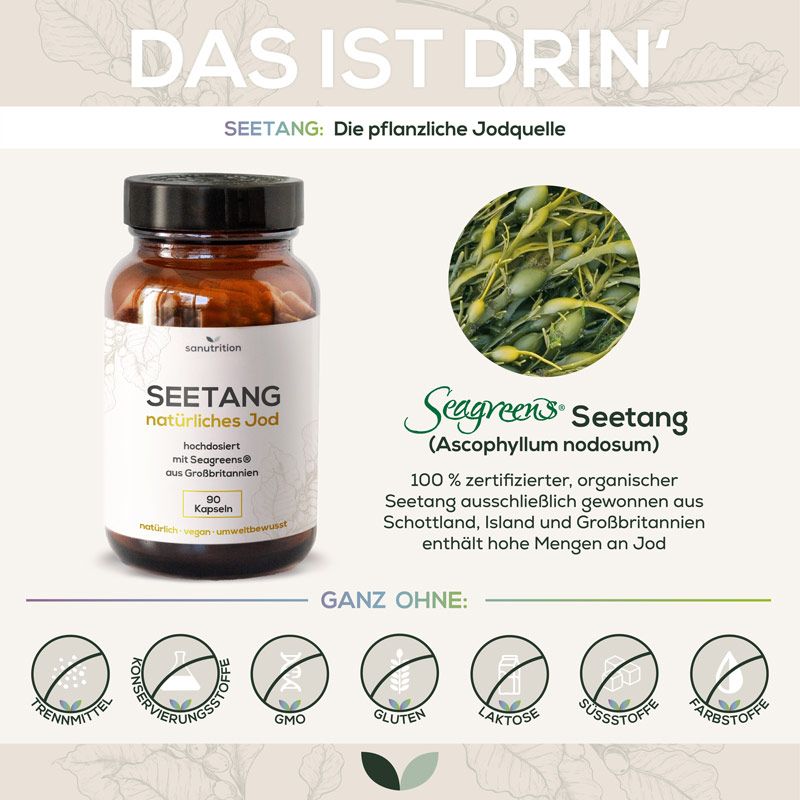 Sanutrition® - Seetang 500 mg (natürliches Jod)