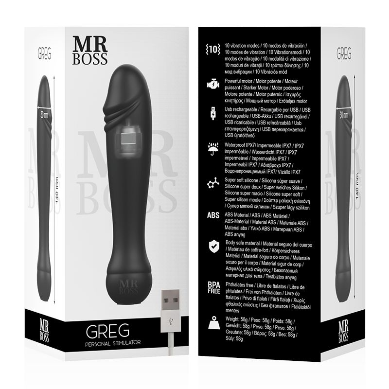 G-Punkt Vibrator "Greg" | 10 Vibrationsmodi, hypoallergen | Mr. Boss