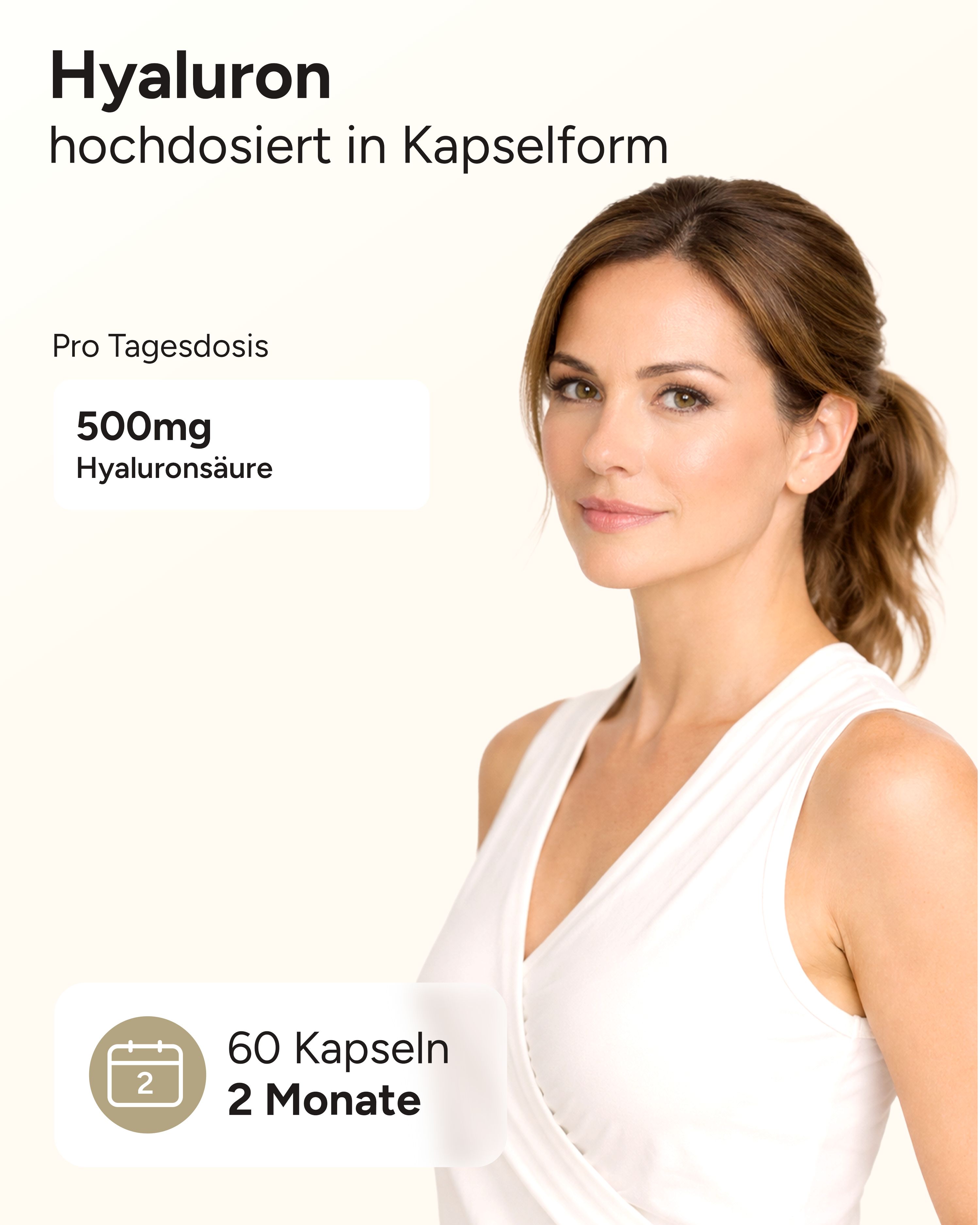 plantomol® Essentials - Hyaluron Kapseln - 500mg reine Hyaluronsäure pro Kapsel - vegan