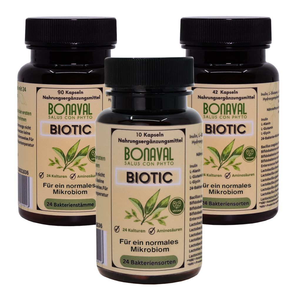 BONAVAL Biotic 90 Kapseln - Vielfältiger Schutz bei Antibiotika Einnahme und als Kur