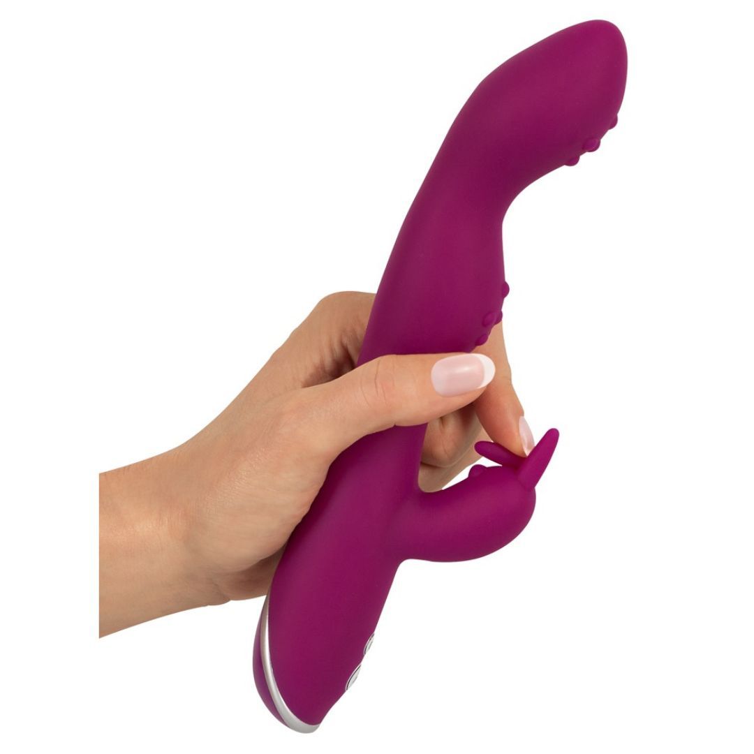 A & G-Spot Rabbitvibrator | Genoppte Stimulationsköpfchen, 7 Vibrationsmodi | Sweet Smile