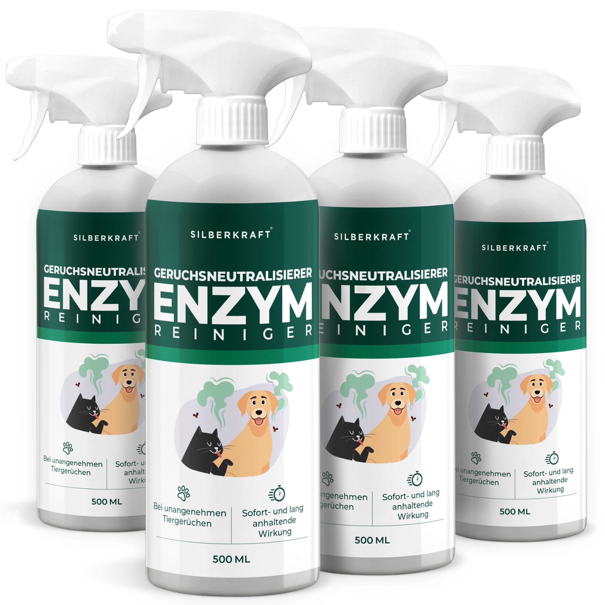SILBERKRAFT Enzymreiniger Hund & Katze