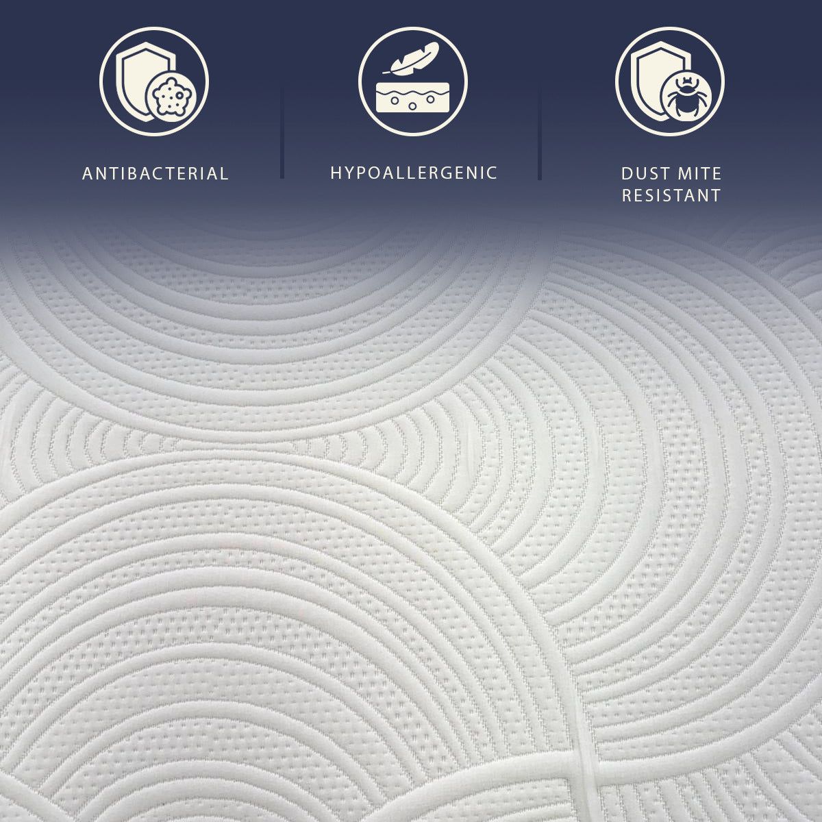 The White Stone Matratze 120x190 Memory Foam Breeze und Taschenfedern | Höhe 30 cm