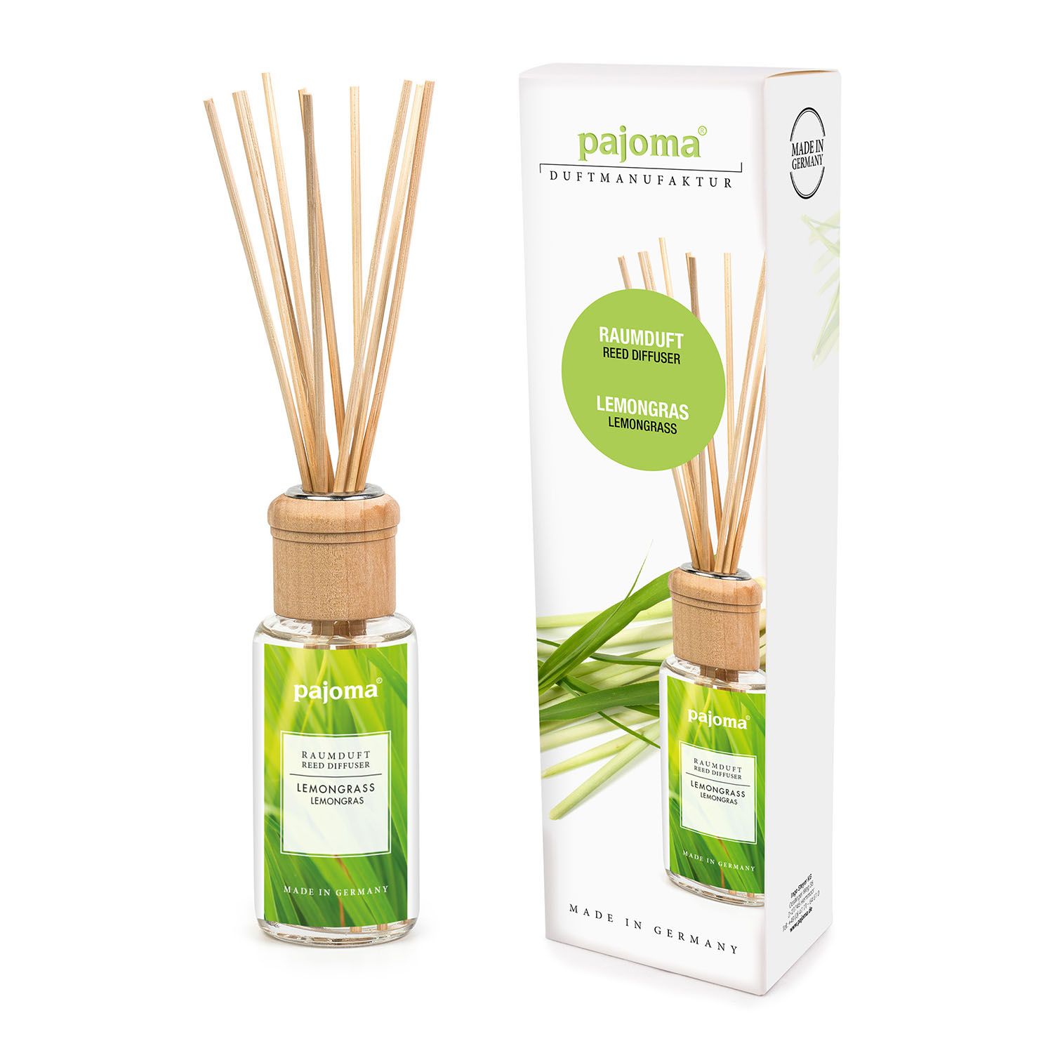pajoma® Raumduft 100 ml inkl. Duftstäbchen, Lemongras