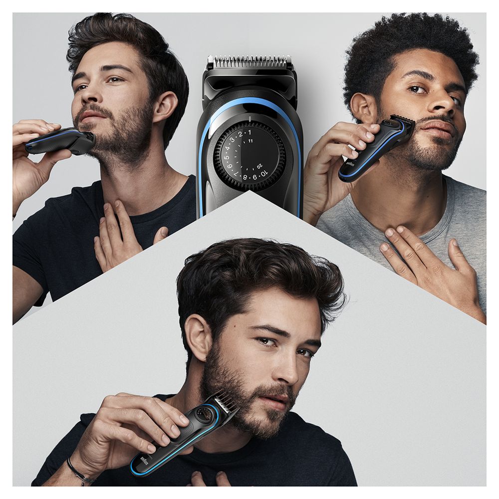 Braun - Trimmer fürs Gesicht "BeardTrimmer BT3240" in Schwarz/Blau