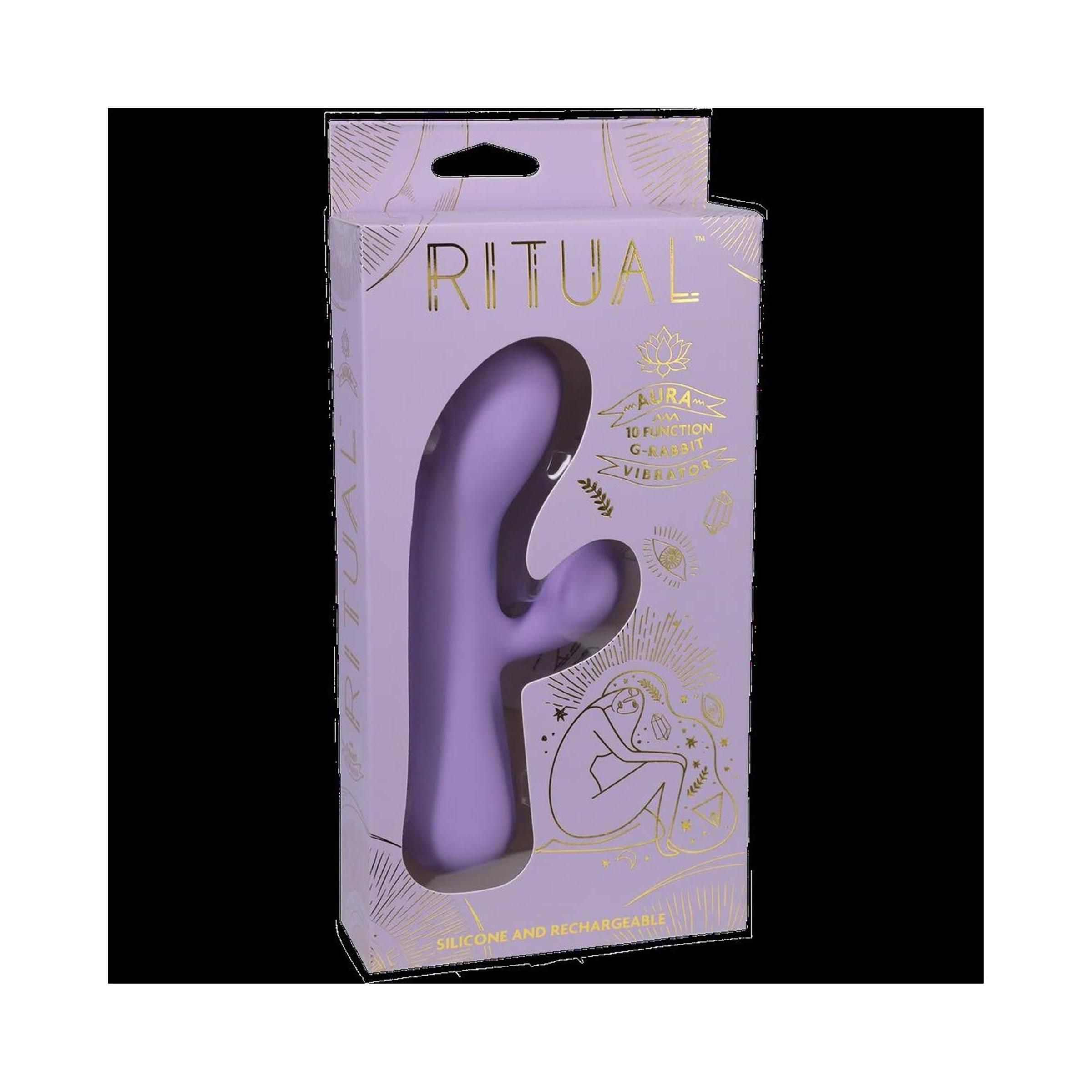 Doc Johnson - Aura - Rechargeable Silicone Rabbit Vibeilac