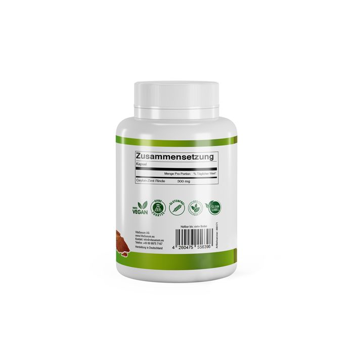 VitaSanum® - Echter Zimt (Cinnamomum verum) 120 St Kapseln