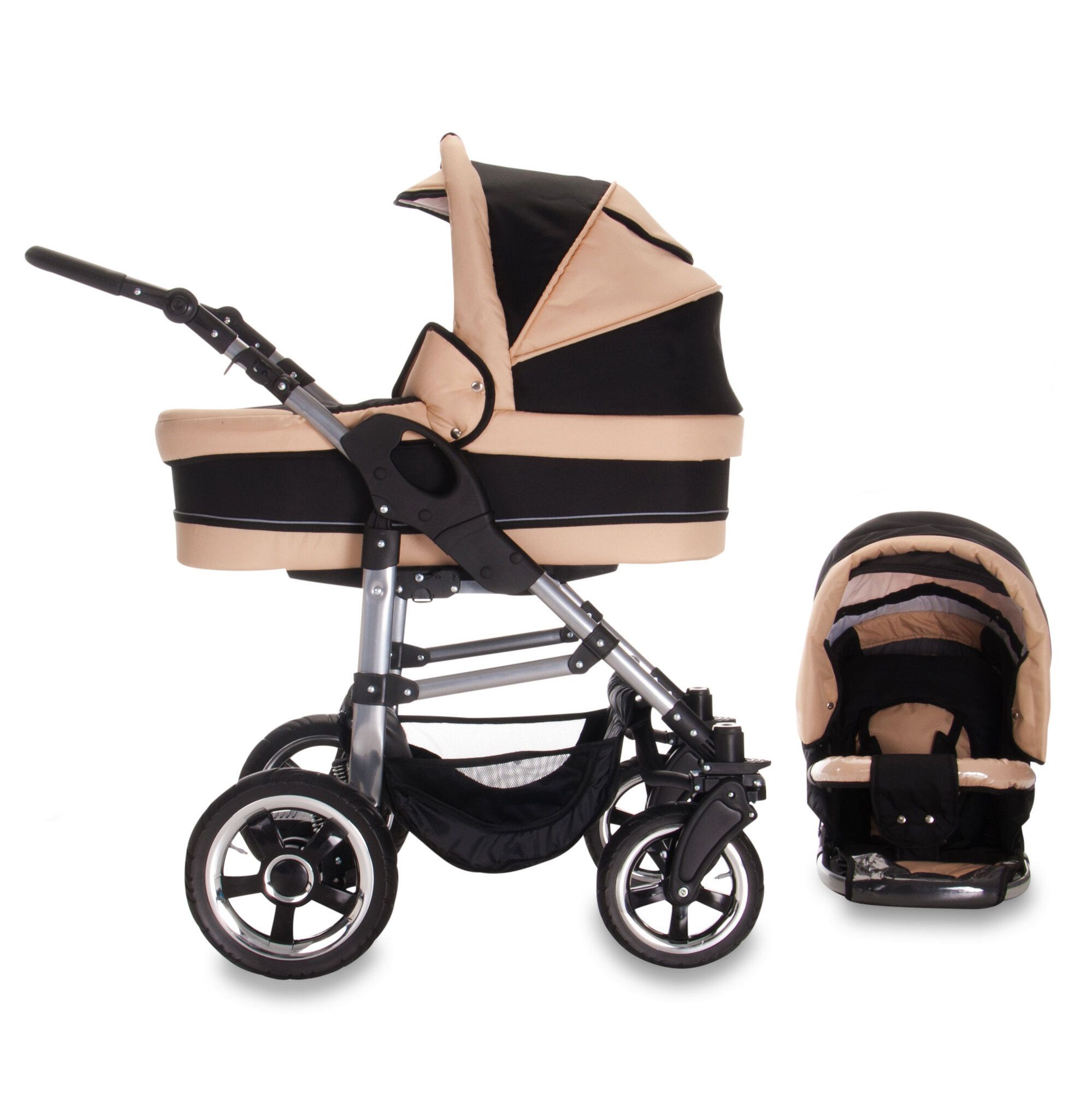 Bebebi London 2 in 1 Kombikinderwagen Luftreifen, St. Paul's