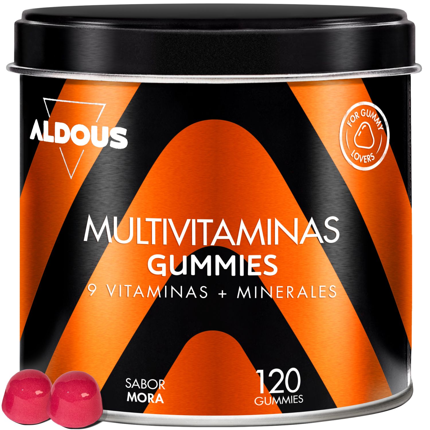 Aldous – Multivitamin-Gummibärchen für Kinder Energie, Immunsystem 120 St Bonbons