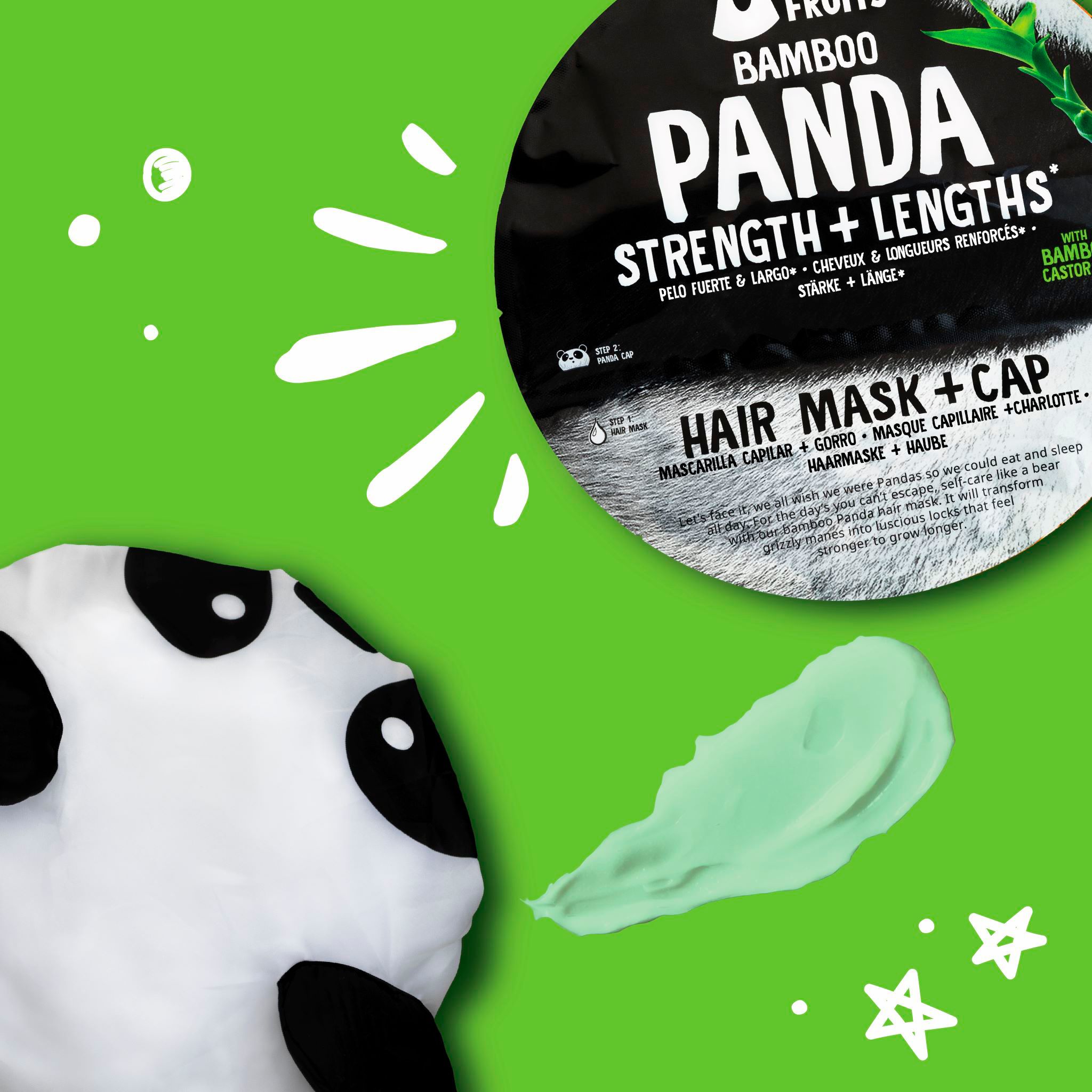 Bear Fruits - Haarmaske "Panda"
