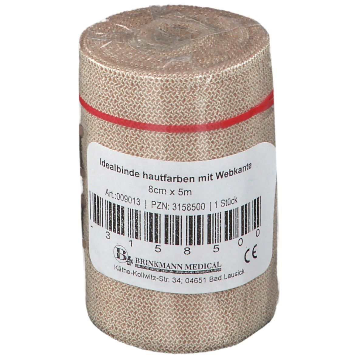 Brinkmann Idealbinde mit Webkante 5 m x 8 cm hautfarben