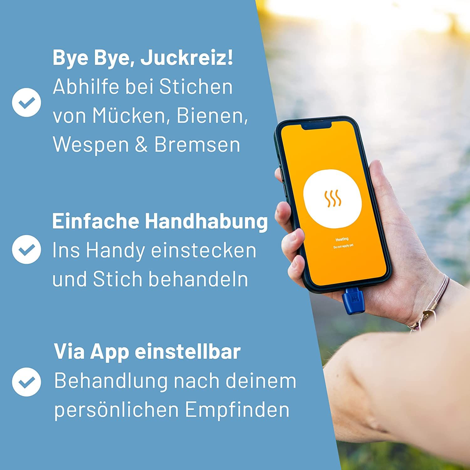 heat it - Insektenstichheiler für dein Smartphone-  für Apple iPhones