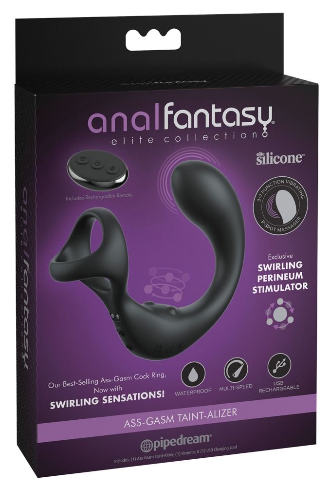 Anal Fantasy - Prostata-Vibrator mit Swirling Perineum Stimulator 1 St