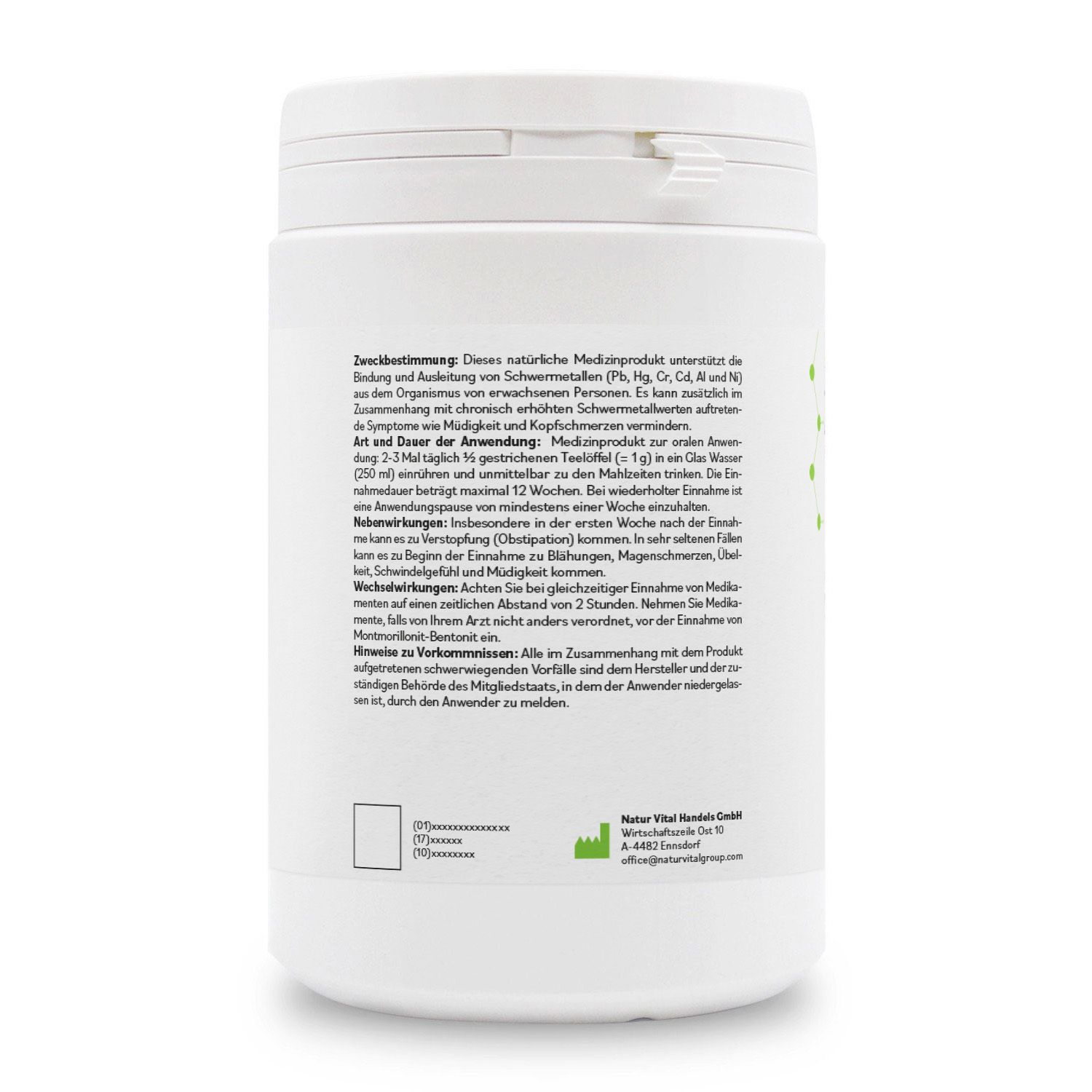 Bentonit MED Detox Pulver 600 g - Shop Apotheke