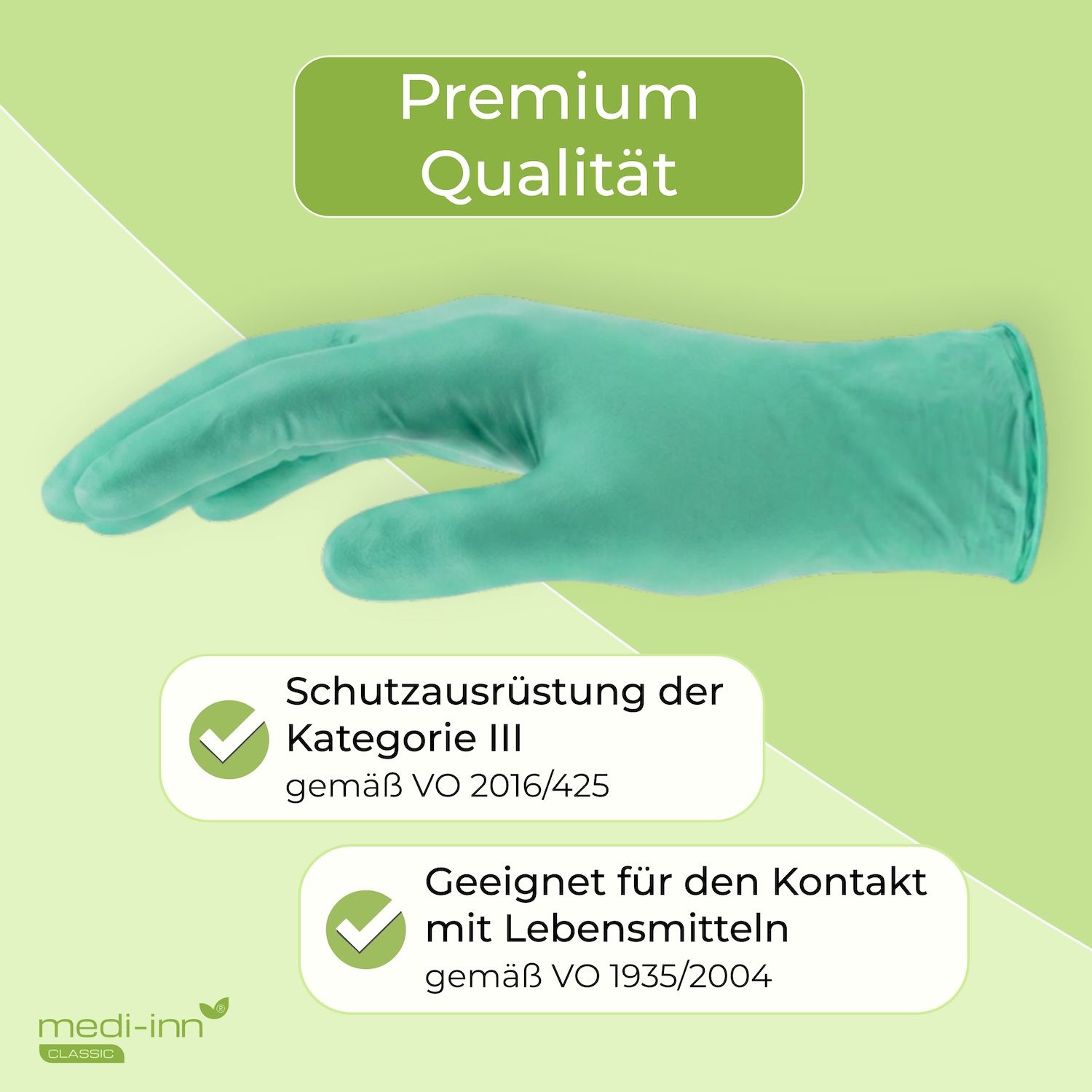 Medi-Inn Nitril Green Plus Einmalhandschuhe