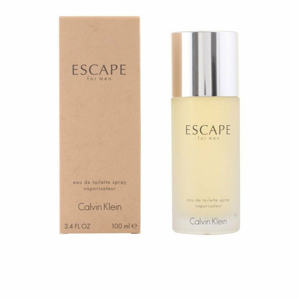 Calvin Klein Escape for Men Eau de Toilette Spray und Verpackung, 100 ml.