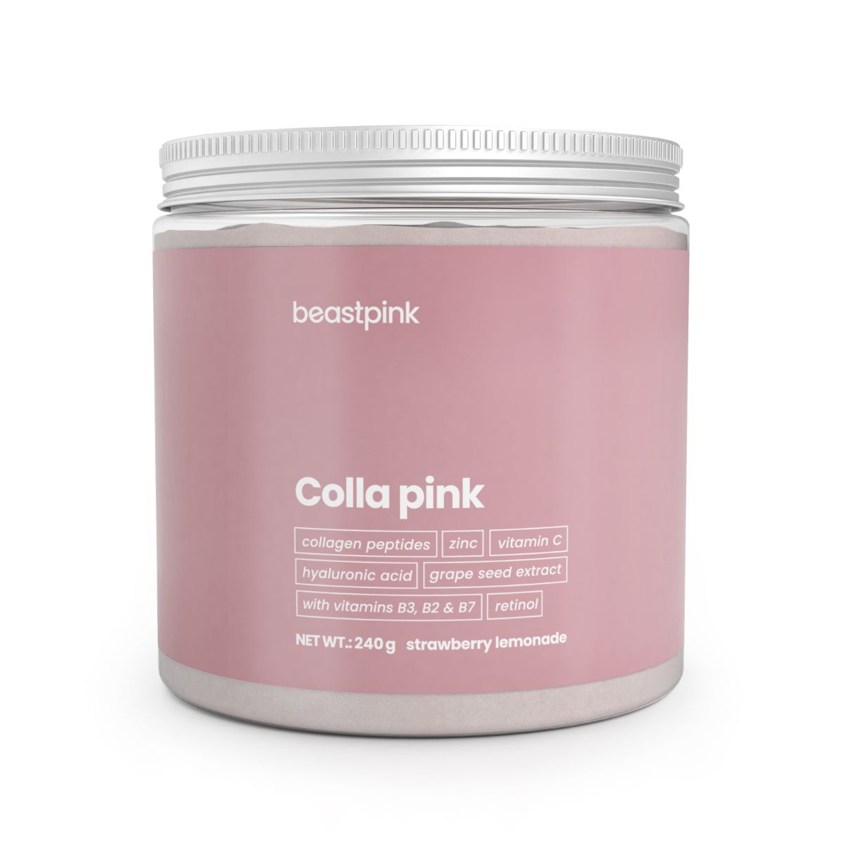 GymBeam Colla Pink Kollagenpeptide Pulver 240 g