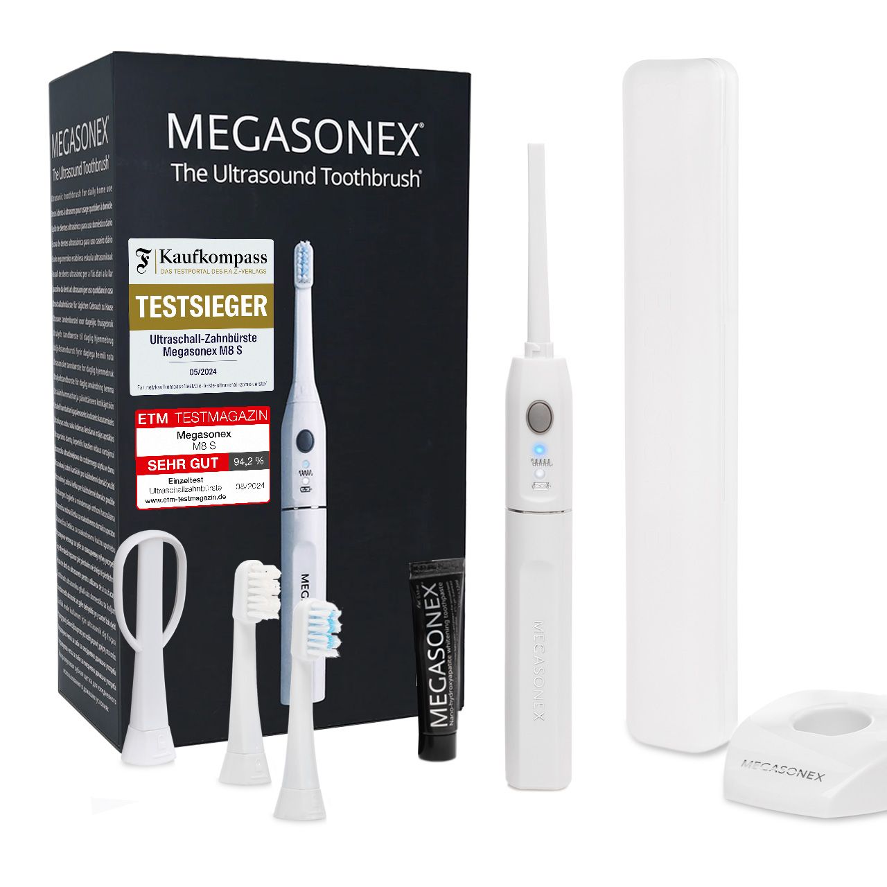 MEGASONEX M8 S Ultraschall-Zahnbürste