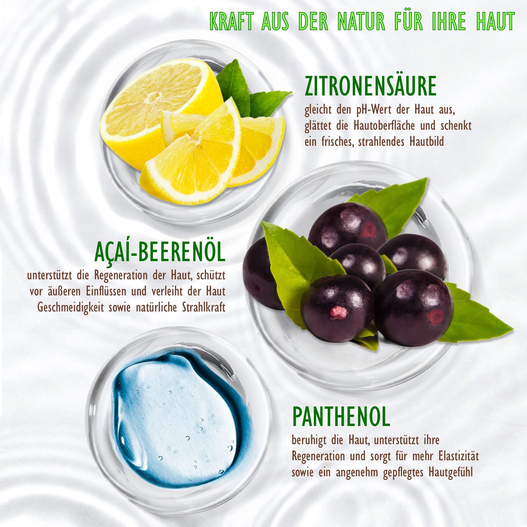 Hello Nature Duschgel Herren Damen mit Acai-Beeren für die Körperpflege