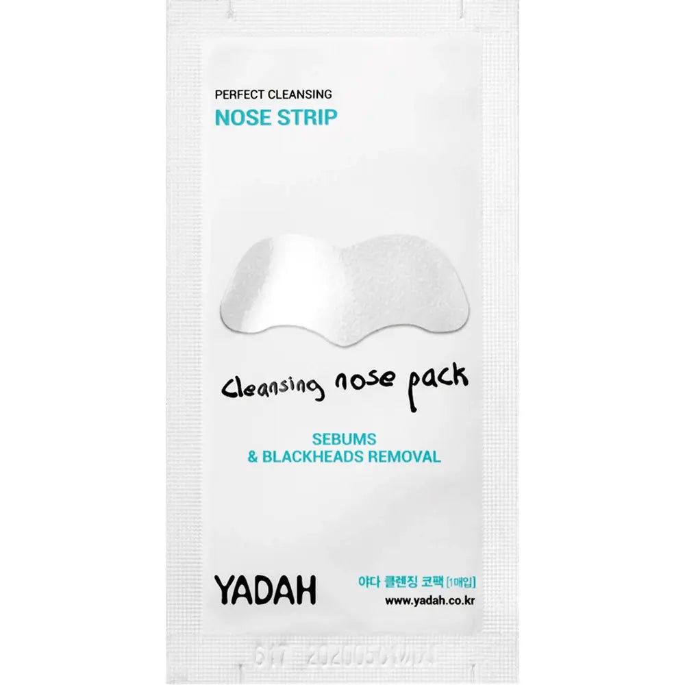 Geschlossene YADAH Nasenstrips-Verpackung mit Produktabbildung und Text.
