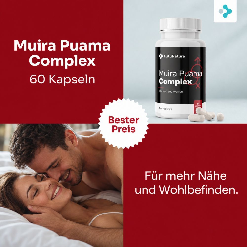 Flasche FutuNatura Muira Puama Complex und Paar. 60 Kapseln.