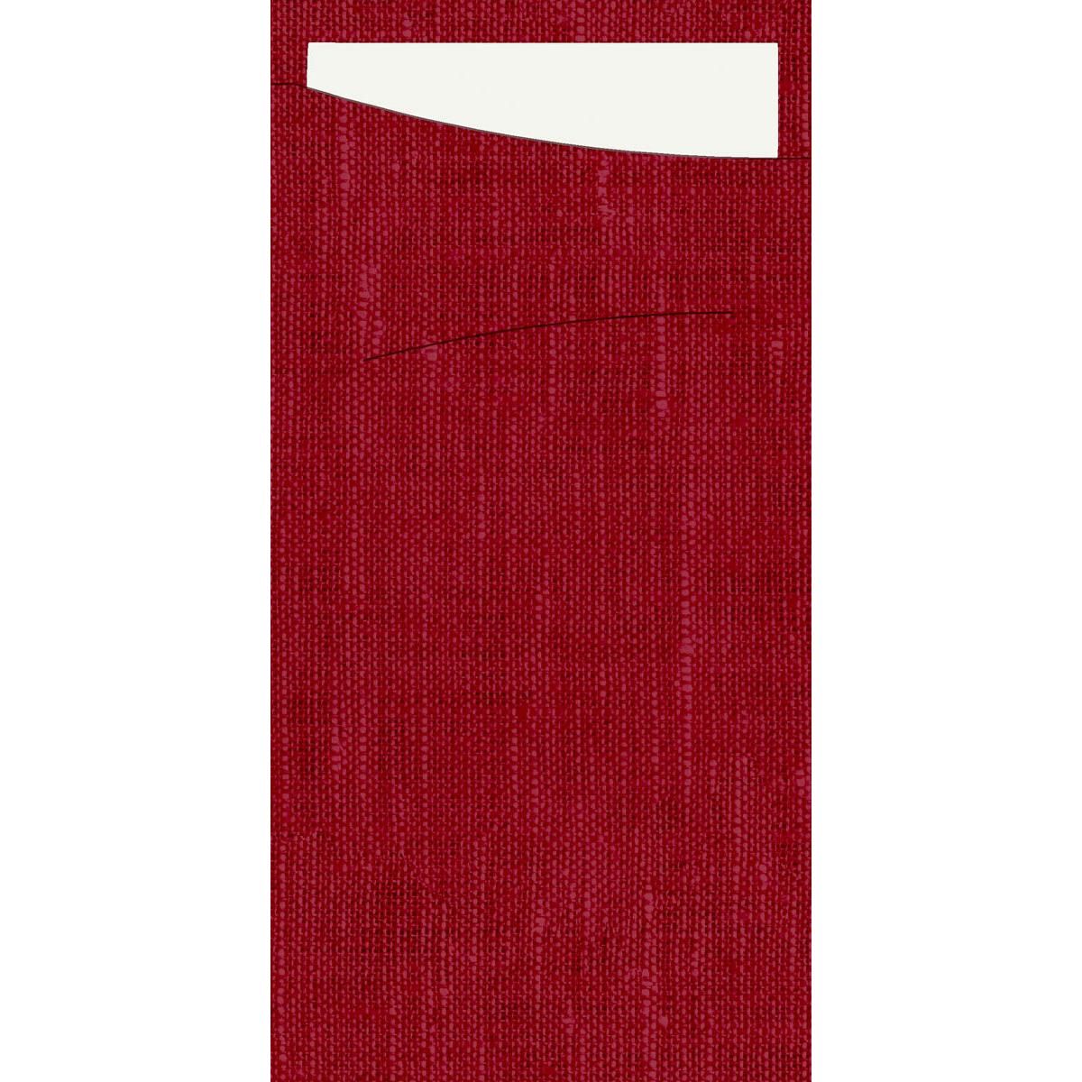 Sacchetto Dunisoft 230 x 115 mm bordeaux/weiß 60 St Tücher