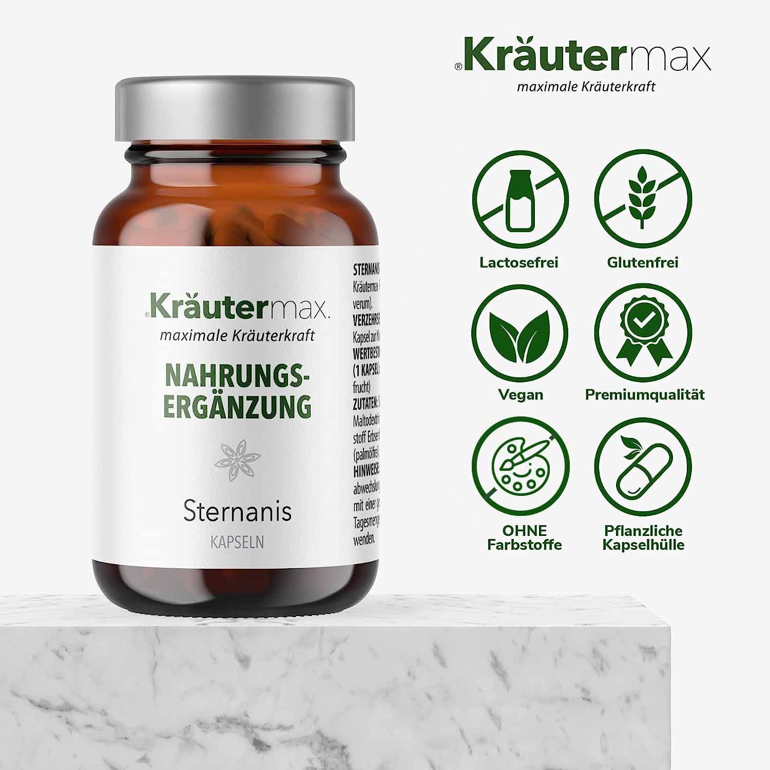 Kräutermax Sternanis Frucht Extrakt Kapseln