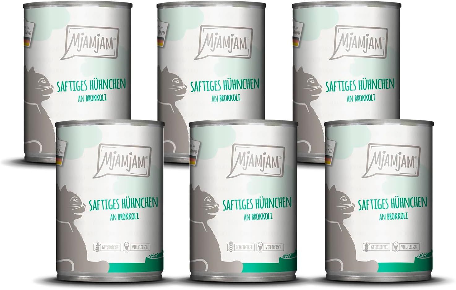 MjAMjAM - saftiges Hühnchen an Brokkoli 6x400 g Futter