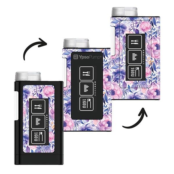 Diasticker® Mylife Ypsopump Sticker 'Purple Flowers' 1 St