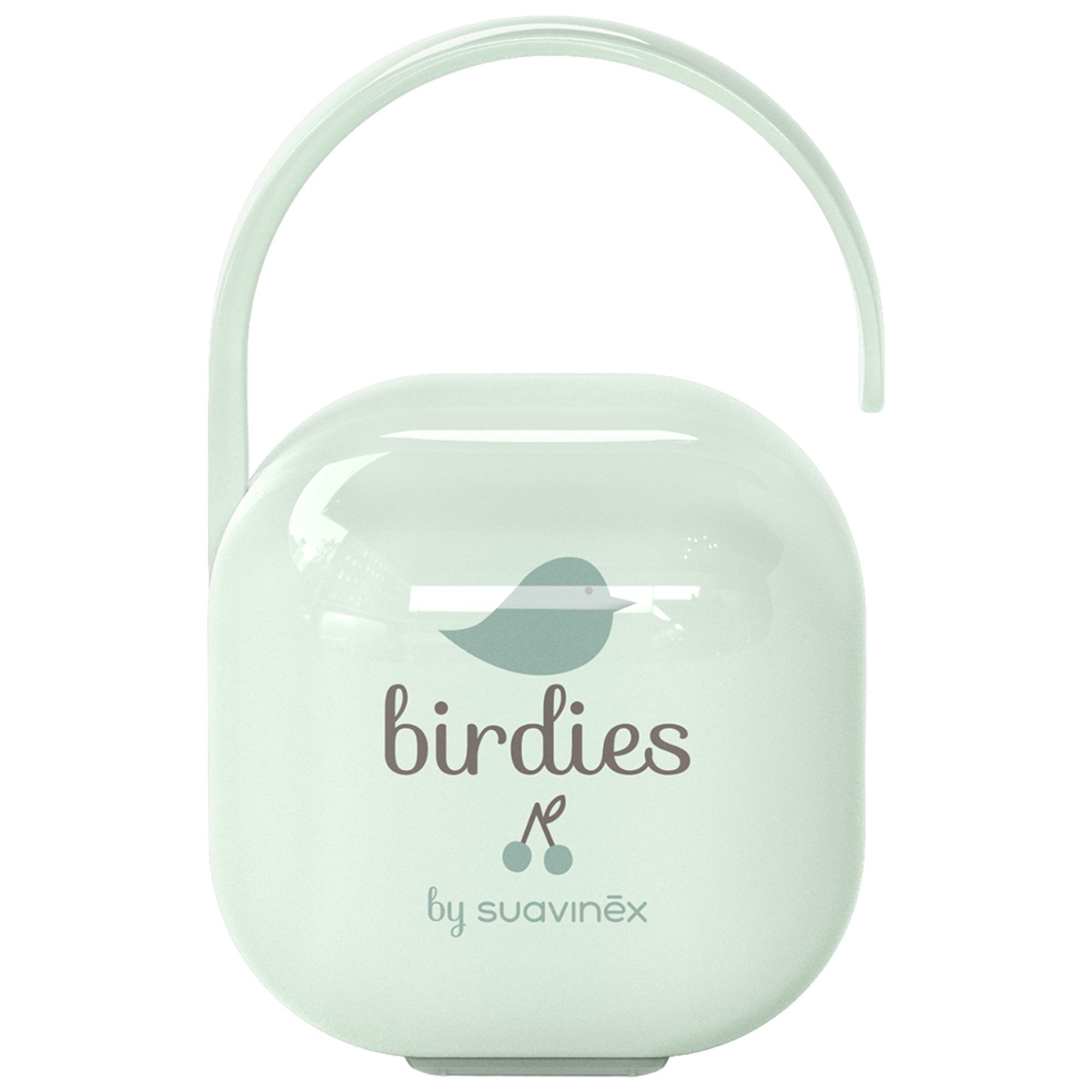 Suavinex Birdies Schnullerhalter 0 Monate und Mehr (Farbe : Grün) 6,1x6,1x10 cm