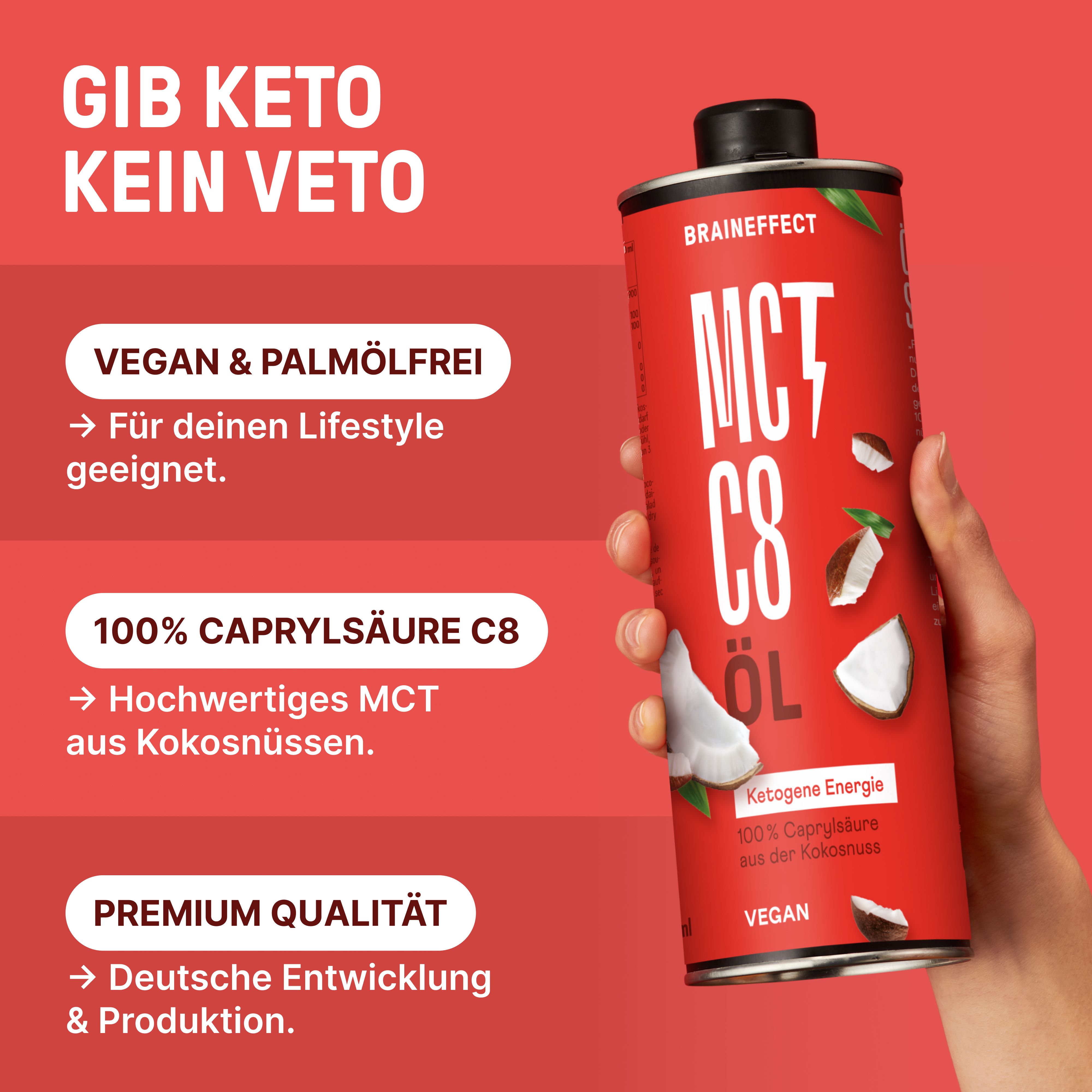 BRAINEFFECT MCT C8 Öl