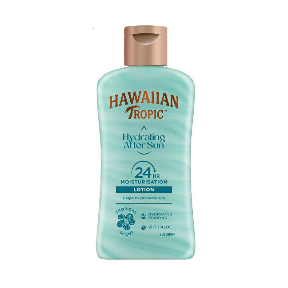 Hawaiian Tropic After Sun Lotion mit 24h Feuchtigkeitspflege und Aloe.