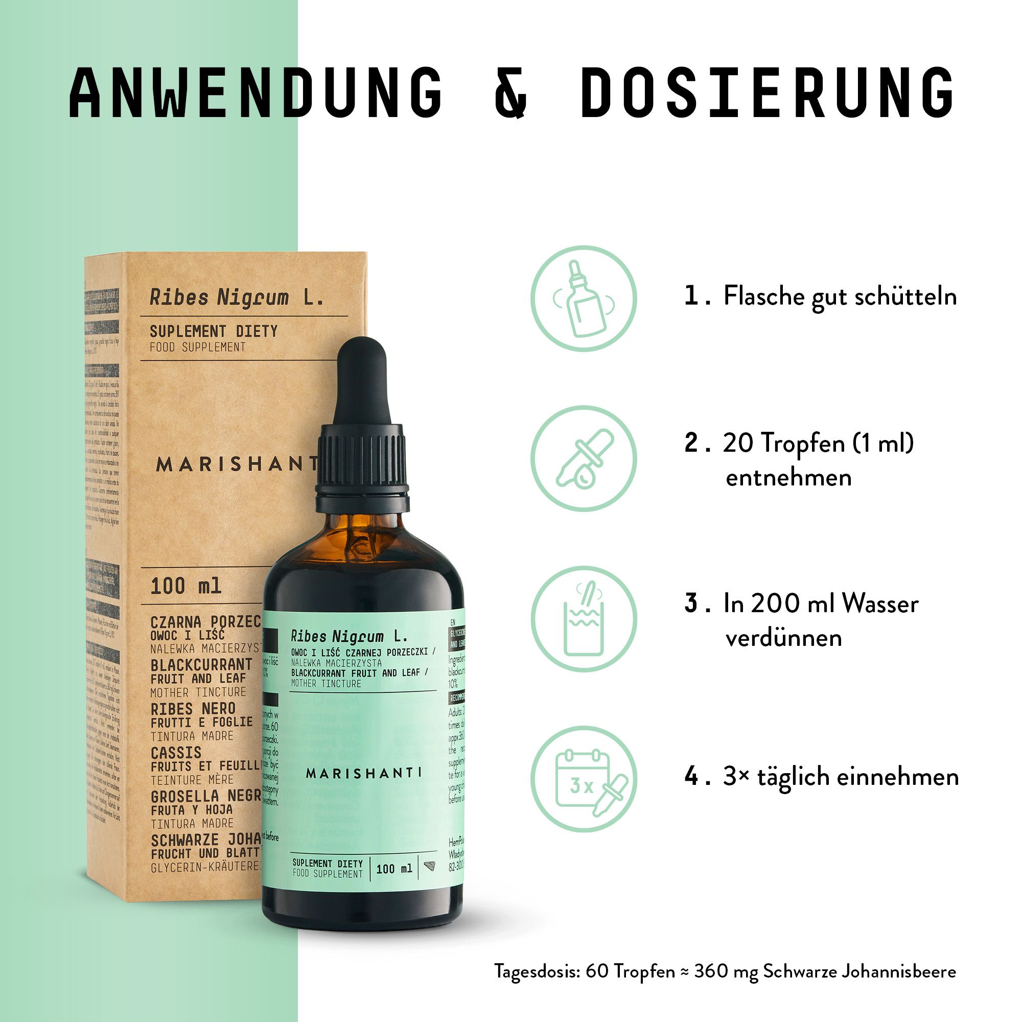 Marishanti Schwarze Johannisbeere Extrakt – alkoholfrei