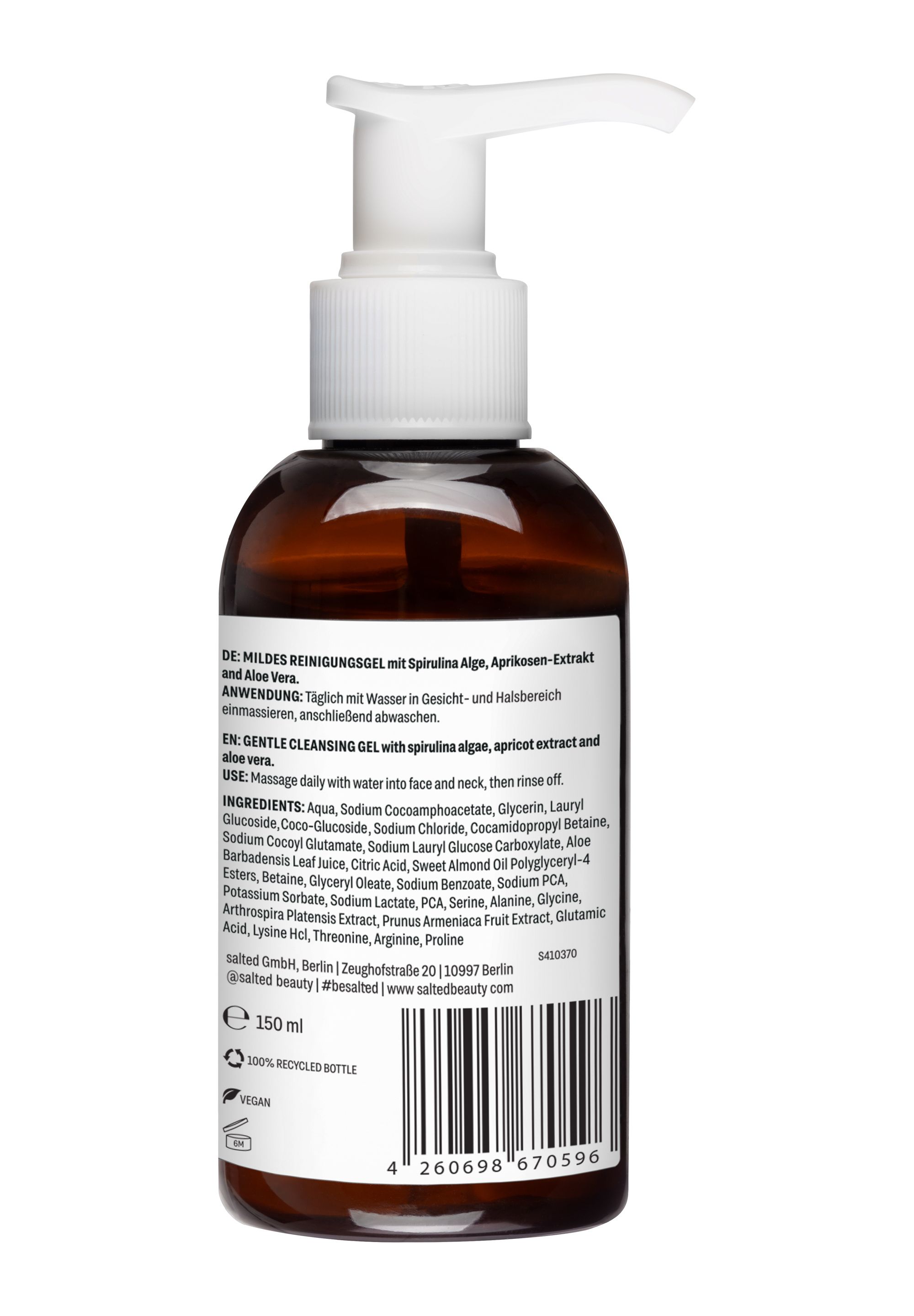 salted Mildes Reinigungsgel ohne Duft Fragrance-Free