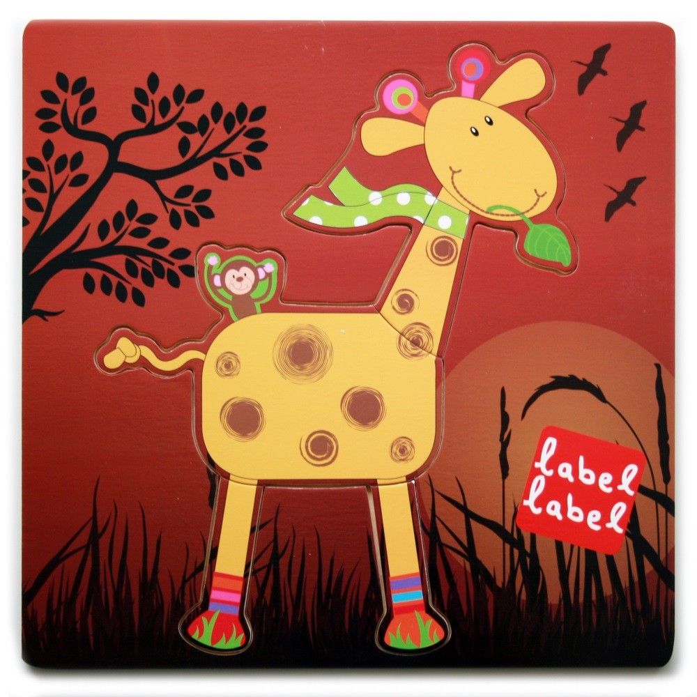 Label-Label Steckpuzzle Giraffe