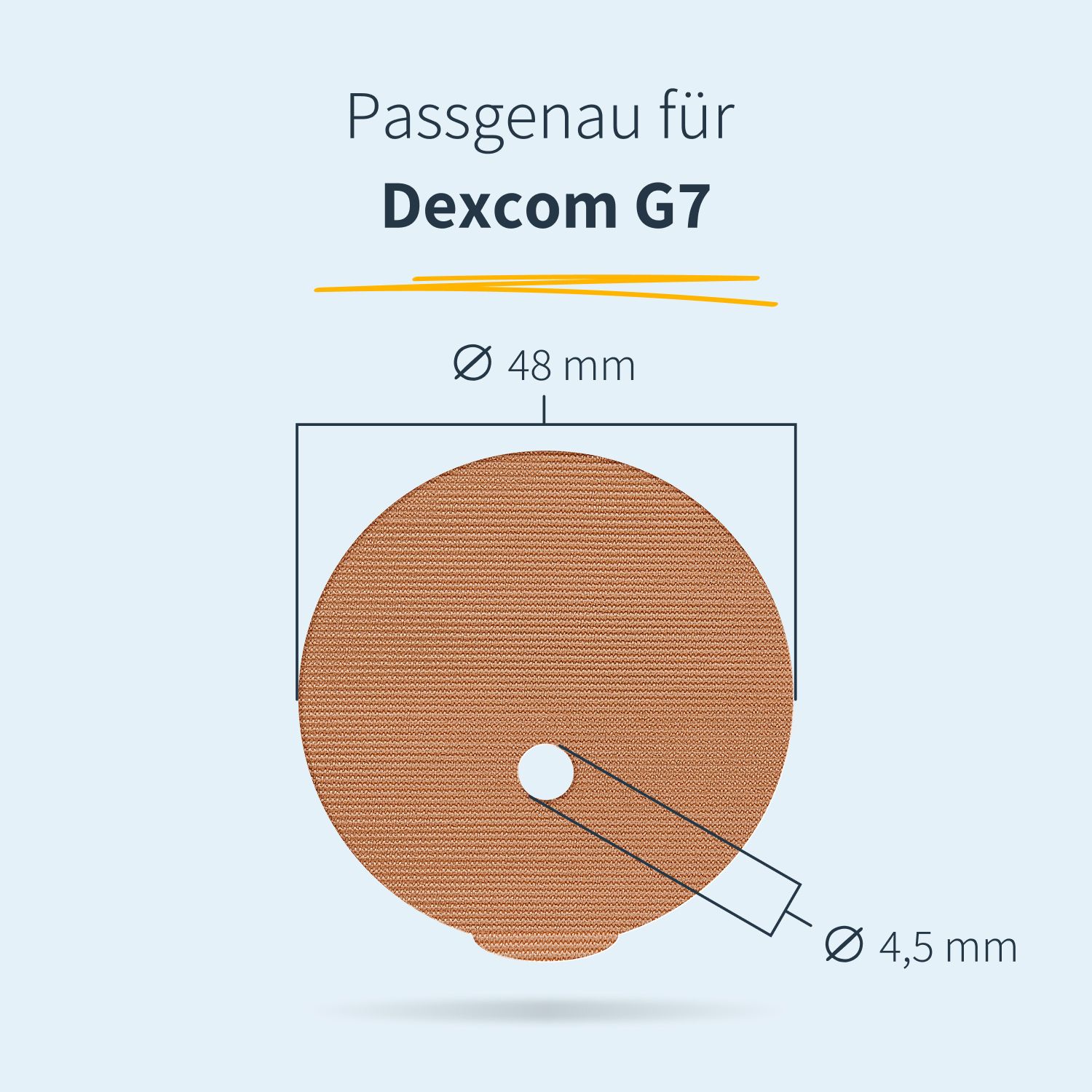 MySweetStitch | Dexcom G7 / ONE+ / Stelo Underpatch - Round