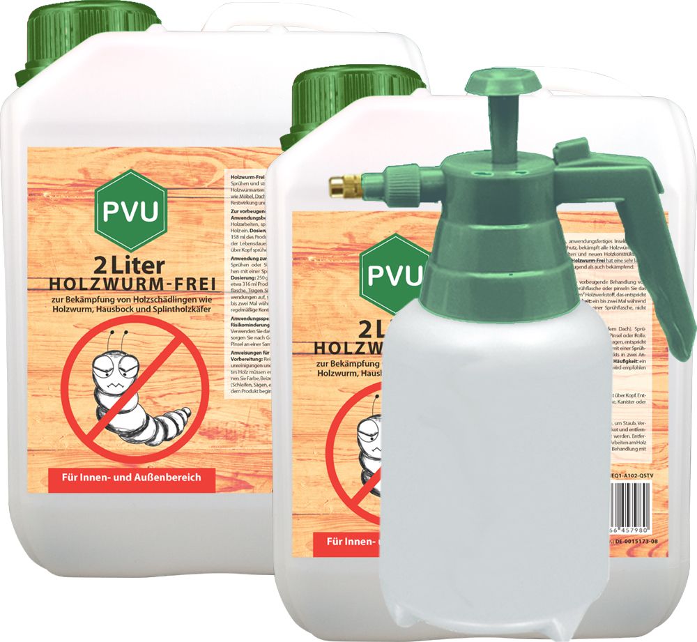 PVU Holzwurmspray zur Bekämpfung von Holwürmern und Holz Schädlingen