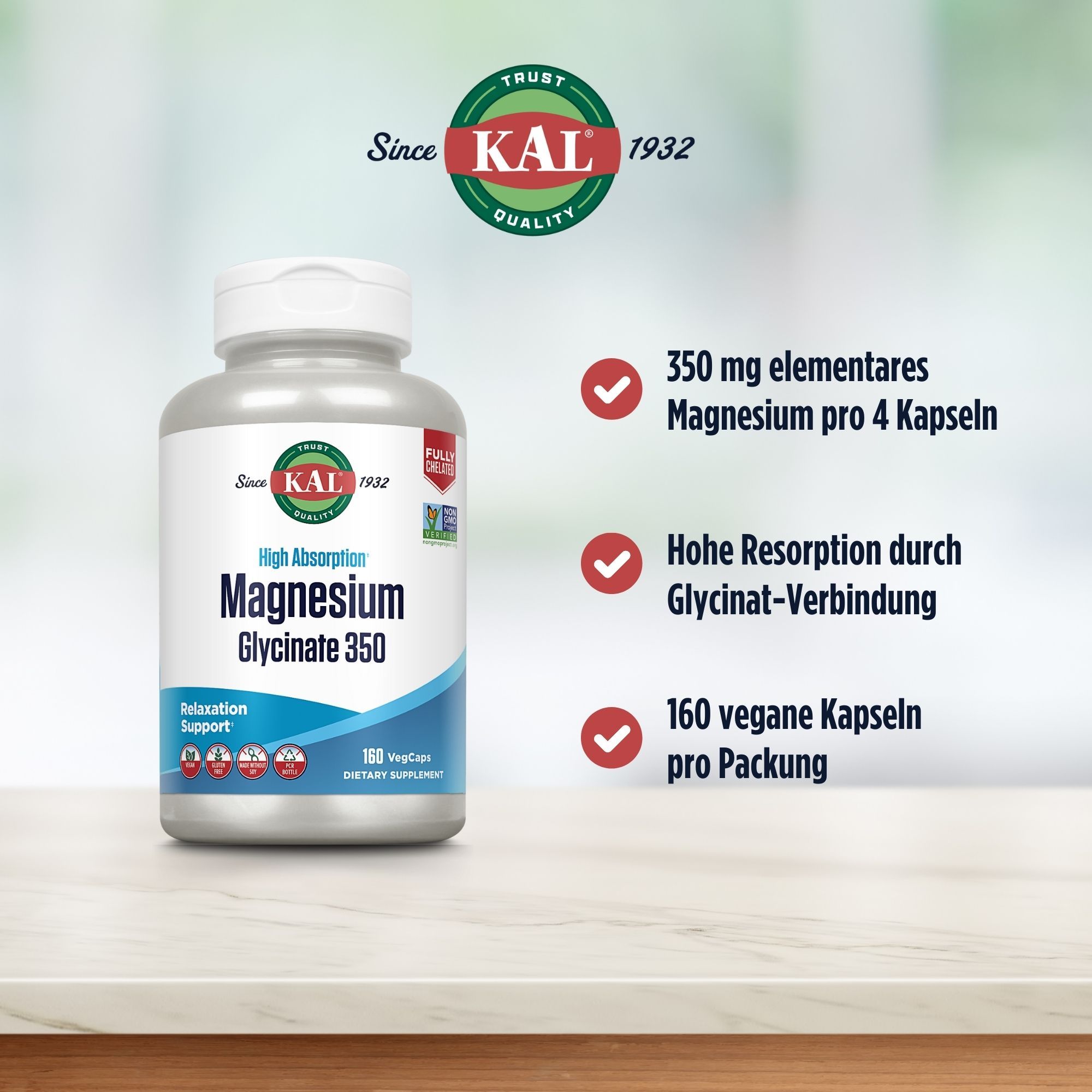 KAL Magnesium Glycinat 350