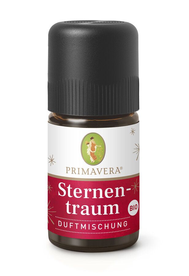Braune Glasflasche mit schwarzem Deckel. Etikett mit Logo, Produktname und Bio-Siegel. Rote Schrift auf weißem Grund.